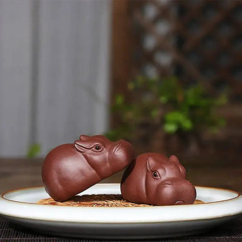 Zisha Tea Pet Wethy And Generous Creative Sculpture Ornament Tea Play Craft Decoration Чайные Украшения Quake
