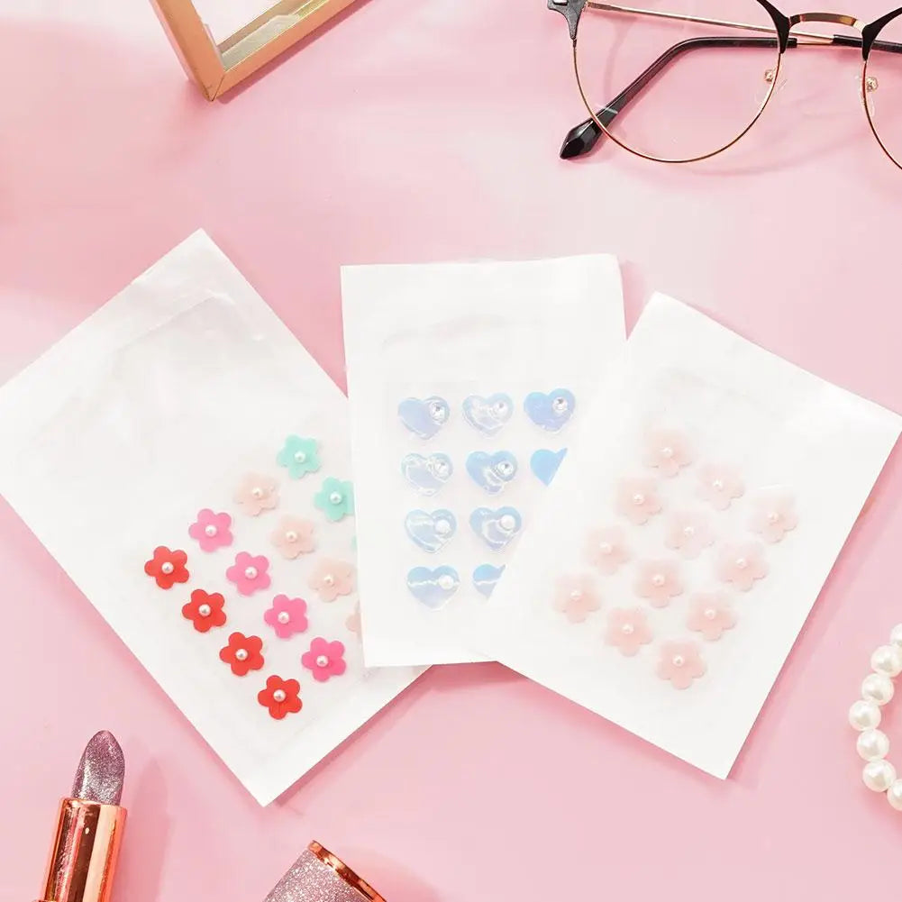 Self-adhesive Diamond Pimple Patch Stickers Colourful Heart/flower Stickers Skin Care Pimple Stickers Concealer Acne Dots Patch Quake