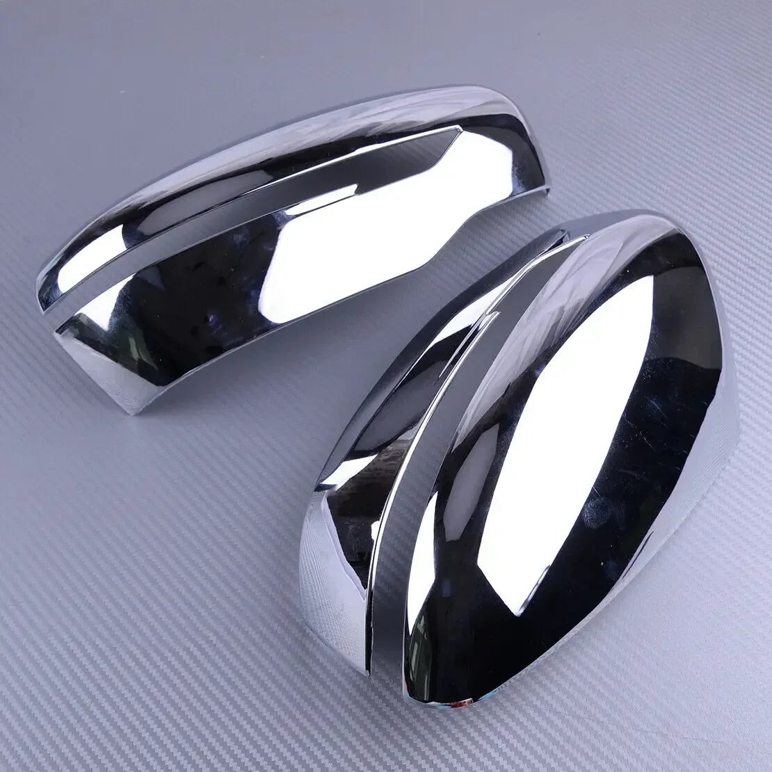 For Nissan Qashqai X-Trail Murano Rogue Pathfinder 2015-2019 2x Case Sticker Rearview Side Mirror Cover Wing Cap Rear View Trim Quake Silver