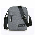 Nylon Shoulder Bag Men Solid Color Crossbody Bag Casual and Fashionable Retro Bag Business Crossbody Bags for Men Hand Bag Quake grey