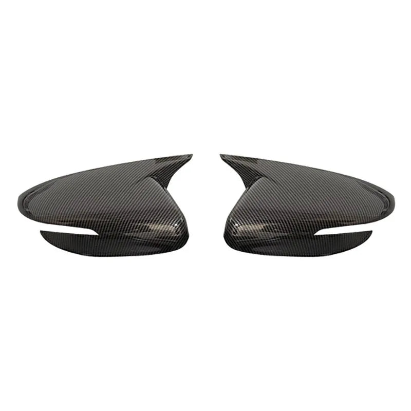 For KIA K3 Cerato Forte Ceed 2 2013-2018 Car Side Mirror Cover Wing Cap Exterior Door Rear View Case Trim Carbon Fiber Sticker Quake With Light Carbon
