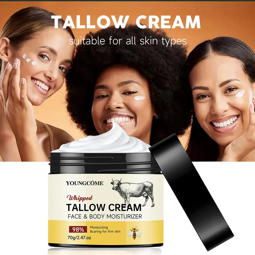  Tallow Cream Face & Body Face Cream Moisturiser Facial Anti Aging Skin Care Repair Fade Fine Lines Wrinkle Remover Face Cream Quake