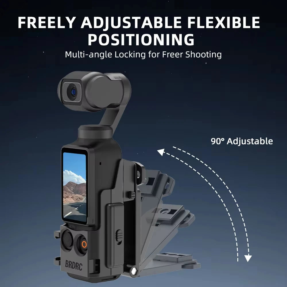 BRDRC Magnetic Mount for DJI Osmo Pocket 3,Quick Release Adapter Frame Holder,Pocket 3 Outdoor Travel Vlogging Accessories Quake