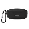 Soft Silicone Protective Case Protector Shockproof Cover Headphone Accessories With Hook Housing Shell for Redmi Buds 6 Active Quake Black