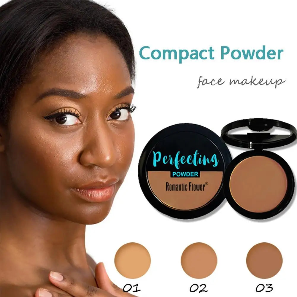 Dark Matte Setting Powder Invisible Matte Poreless Pressed Face Powder Makeup Lightweight Breathable Oil Control Deep Concealer Quake