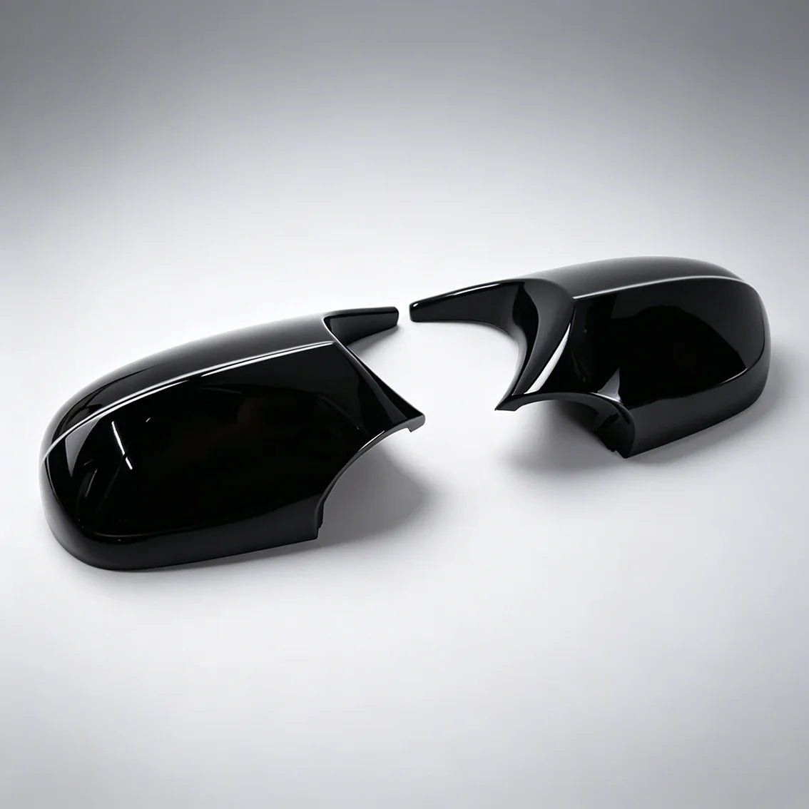 Gloss Black M Look Side Door Mirror Cover Caps Replacement For BMW E90 E91 E92 E93 E81 E82 328i 335i Pair Quake
