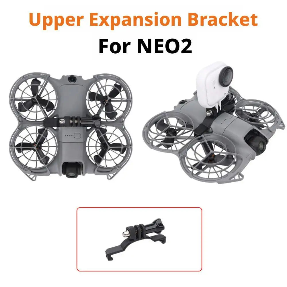DJI NEO2 Top Mount Extension Bracket - Drone Accessory for Action Camera Mounting, Stable & Secure Design for Outdoor Quake