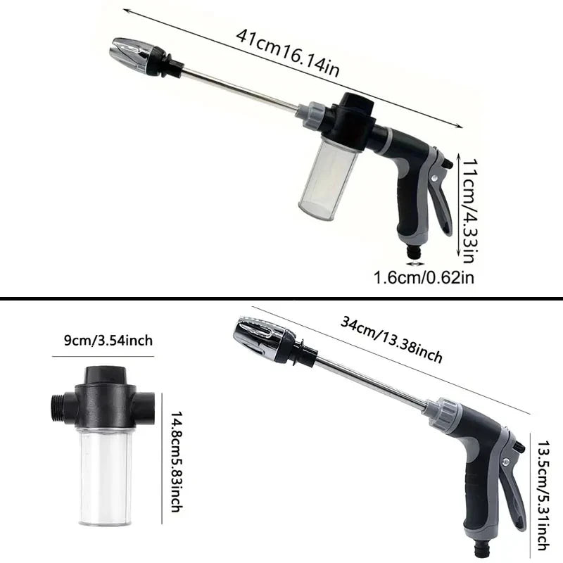 Multifunctional High Pressure Car Wash Water Gun Garden Water Pipe Nozzle Powerful Cleaning For Cars and Gardens Watering Tool Quake