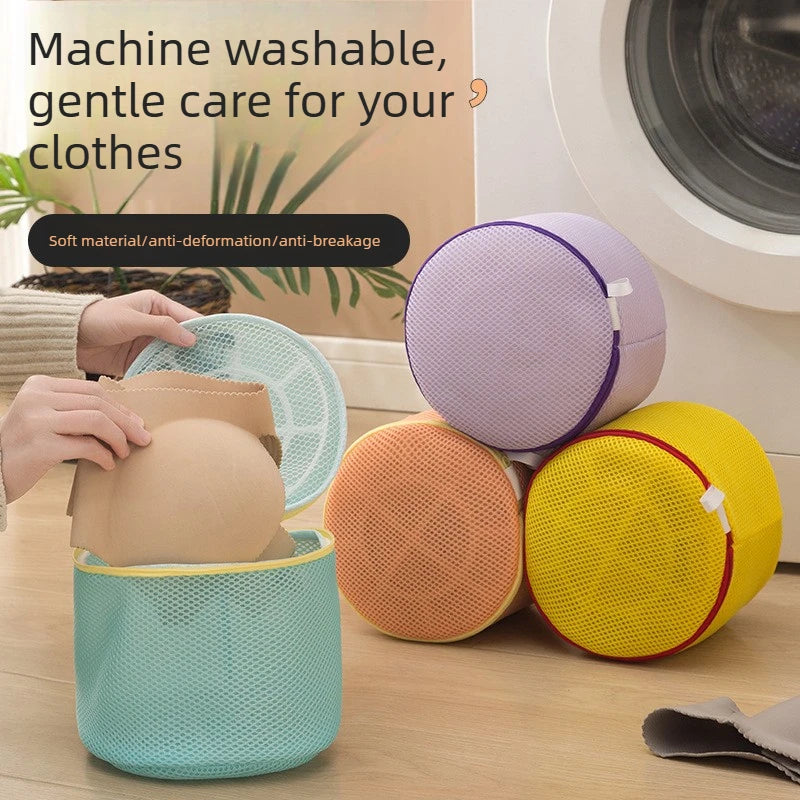 Round Anti-deform Bra Laundry Mesh Bag Special Washing Protector for Underwear Lingerie Household Washing Machine Accessory Quake