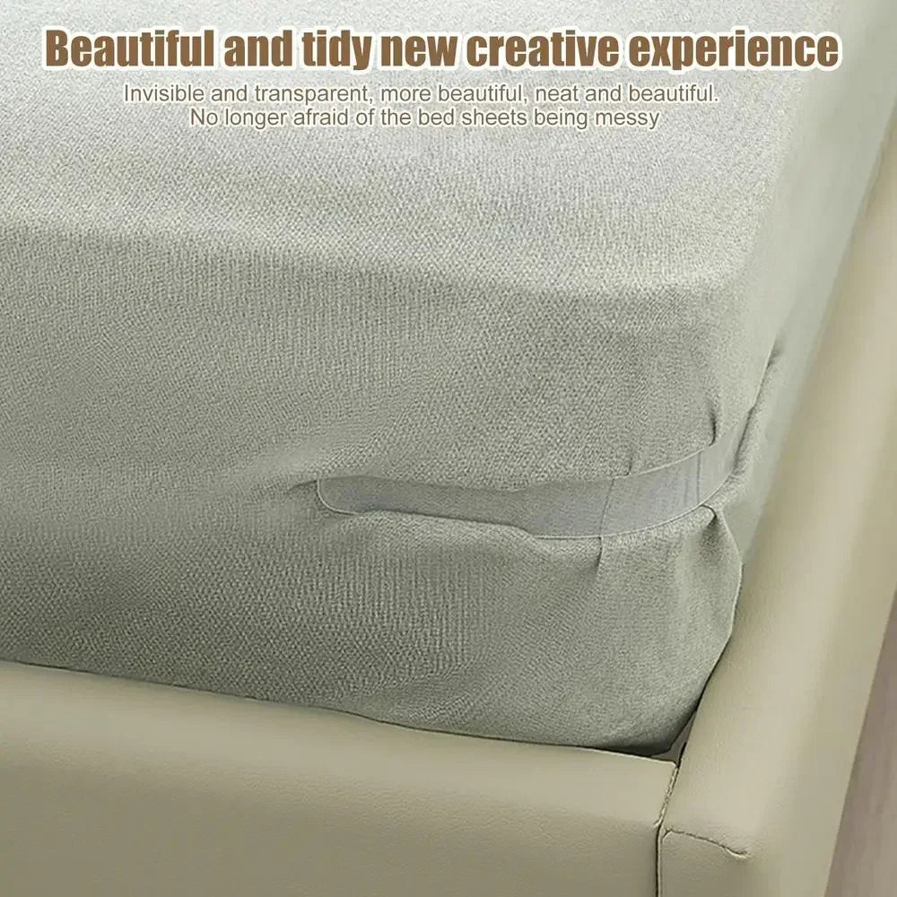 4pcs Heavy Duty Bedsheet Corner Tightener Clips High-quality materials durable and reliable Bed Sheet Grippers for Protectors Quake