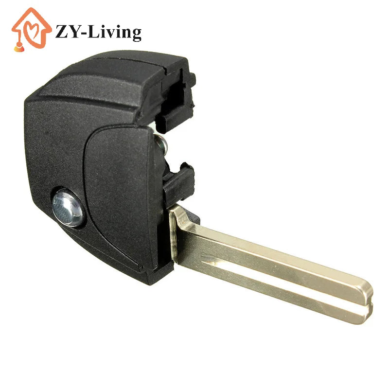 1Pcs Remote Case Flip Key Head Part with Uncut For S60 S80 V70 XC70 XC90 Quake