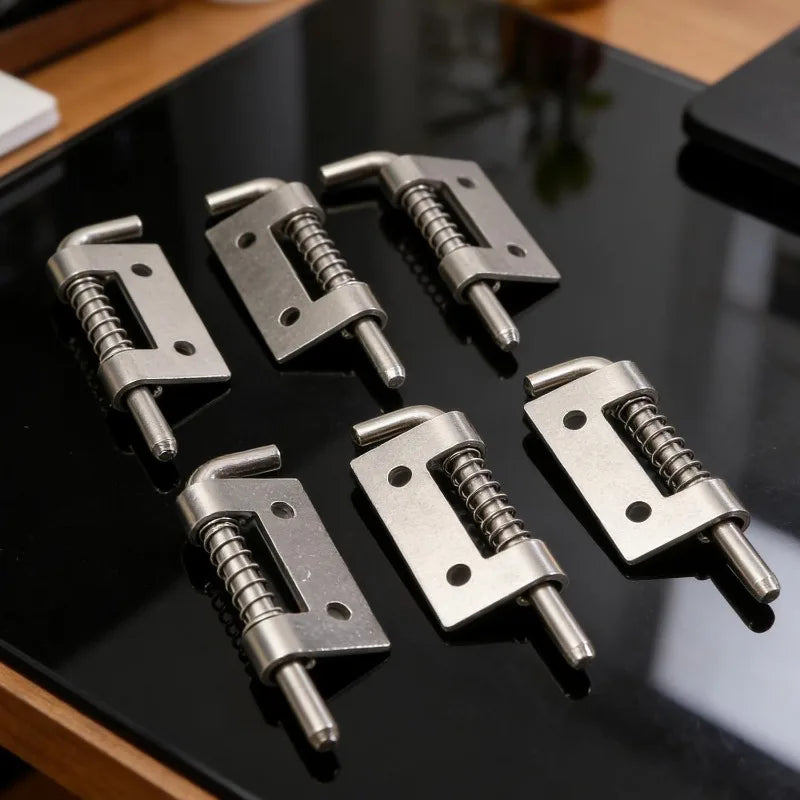 10/1PCS Stainless Steel Spring Pin Heavy Duty Spring Loaded Latch Pin Metal Bolt Latch for Cabinets Door Furniture Hardware Kits Quake
