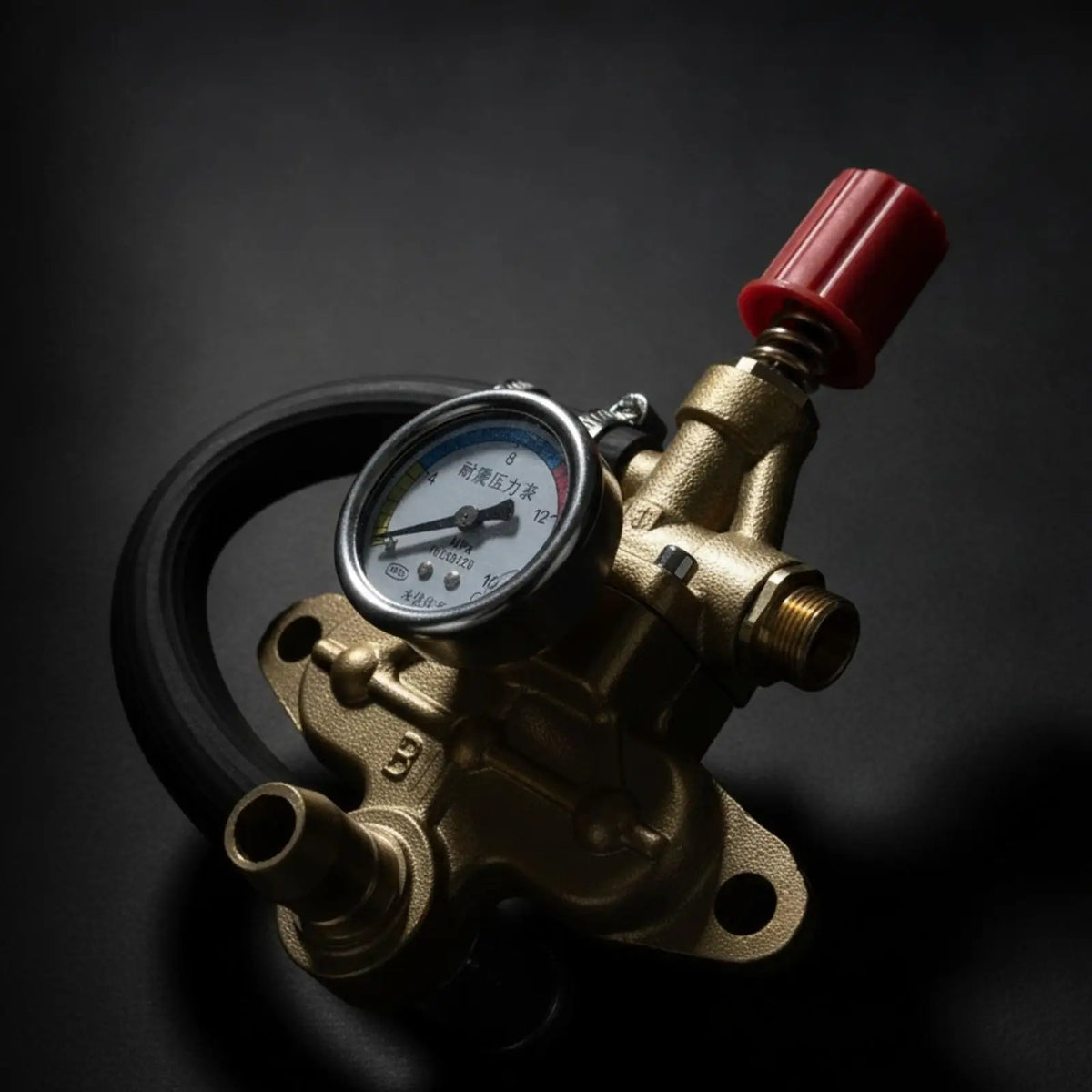 Pressure Washer Pump Head Replacement with Red Knob Pressure Adjustment for High Pressure Washer Service Quake