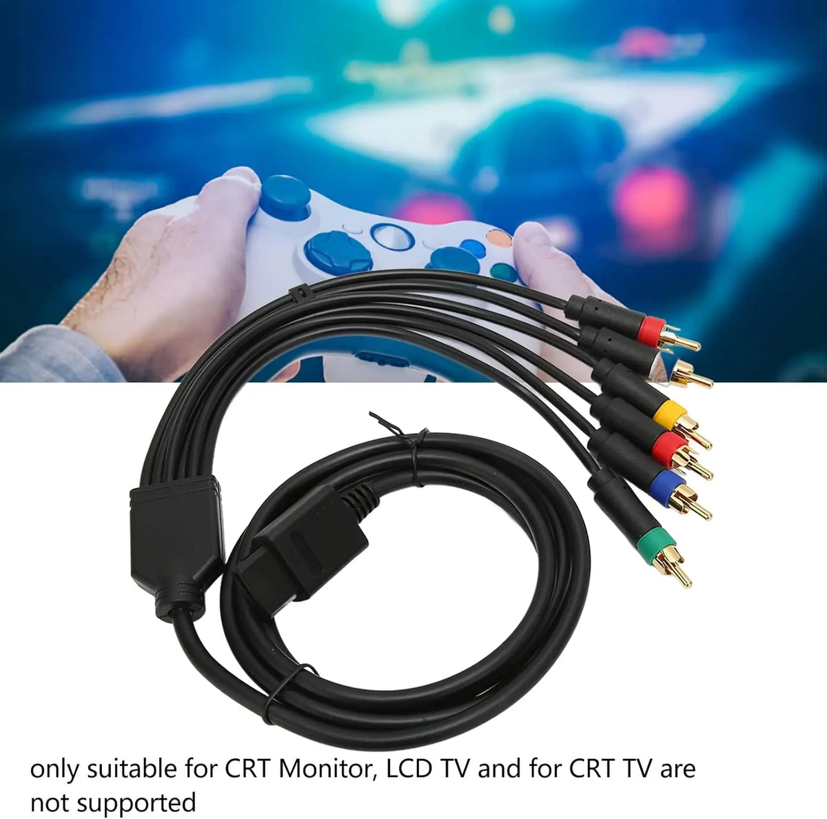 Flexibility RGB RGBS Composite Cable Cord with 4 BNC Heads for NGC N64 SFC SNES Quake
