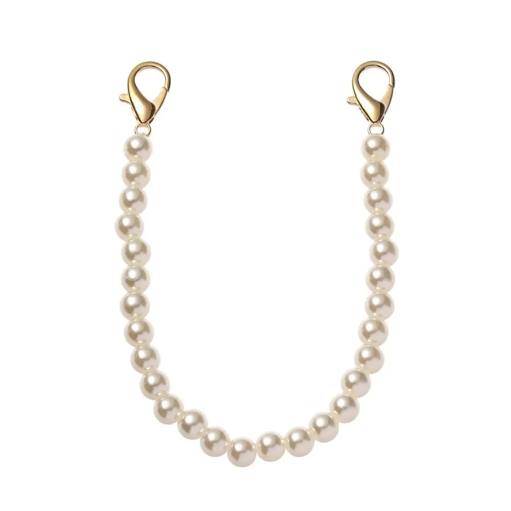High Quality Pearl Belt Accessories Pearl Strap DIY purse Replacement Long Beaded Chain Bags Handbag Handles Quake 25cm