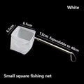 Square Fishing Net For Aquarium With Suction Cups, Retractable Fishing Equipment, With Long Handle, For Catching Fish And Shrimp Quake Small Square
