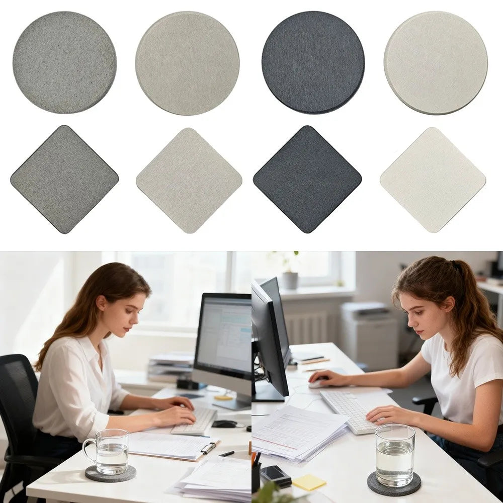 New Quick Drying Diatomite Coaster Thickened Non-slip Heat Resistant Mat Dampproof Heat Resistant Cup Pads Placemats Bathroom Quake