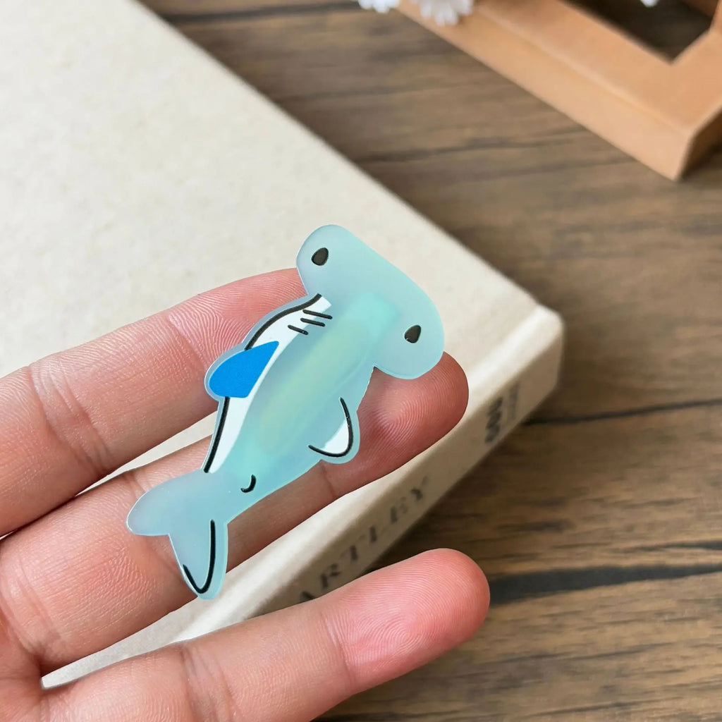 Cute Cartoon Small Fish Bangs Clip Summer Vacation Duckbill Clip Seaside Styling Accessories Acrylic Headwear for Women Girls Quake xsy