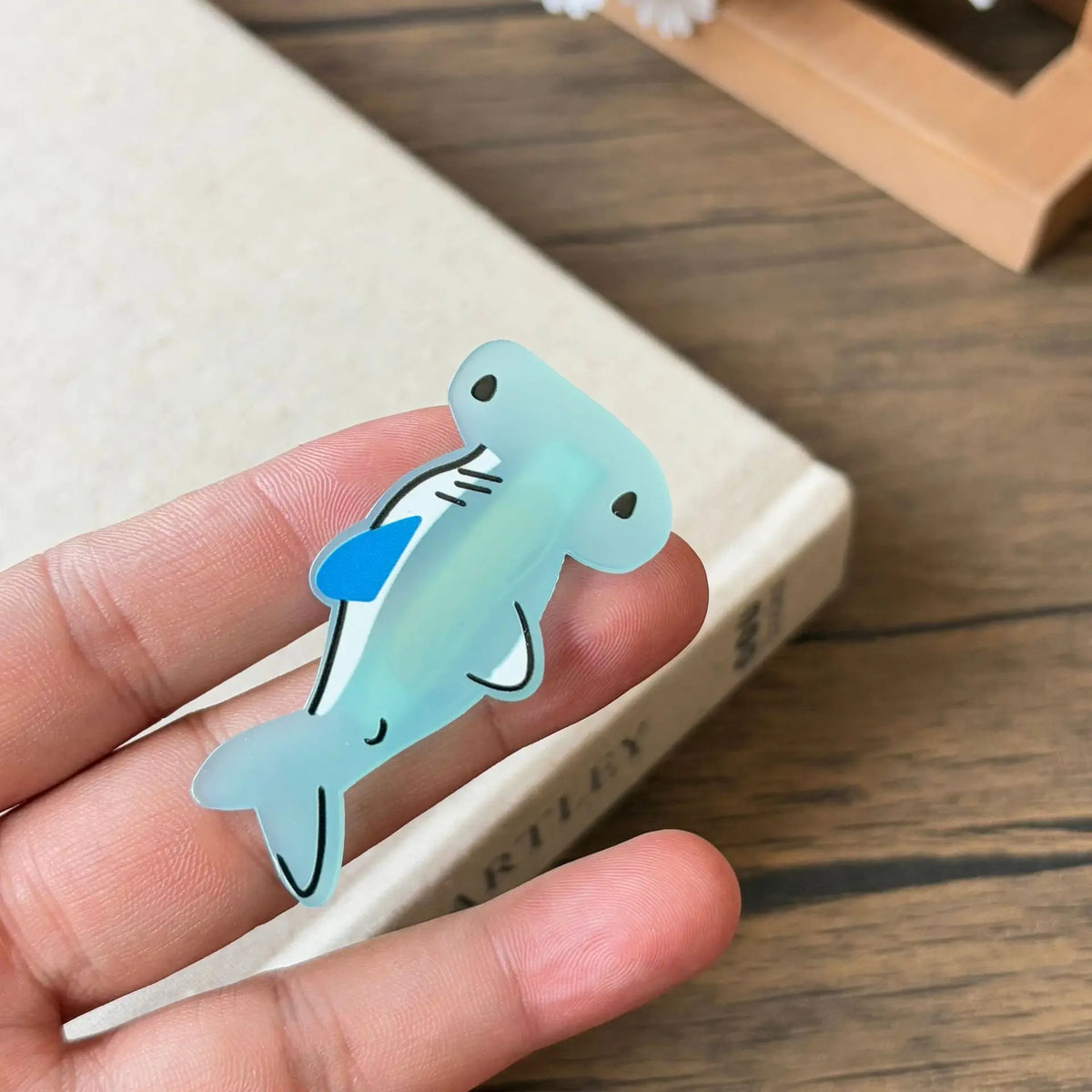 Cute Cartoon Small Fish Bangs Clip Summer Vacation Duckbill Clip Seaside Styling Accessories Acrylic Headwear for Women Girls Quake xsy