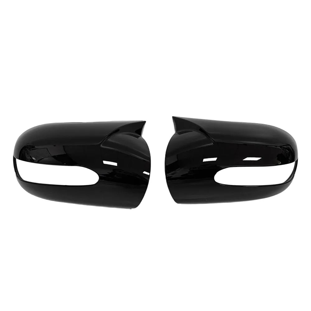 For Mercedes-Benz E-class W211 E320 C-class W203 C230 C240 Car Sticker Rearview Side Mirror Cover Wing Cap Exterior Case Trim Quake