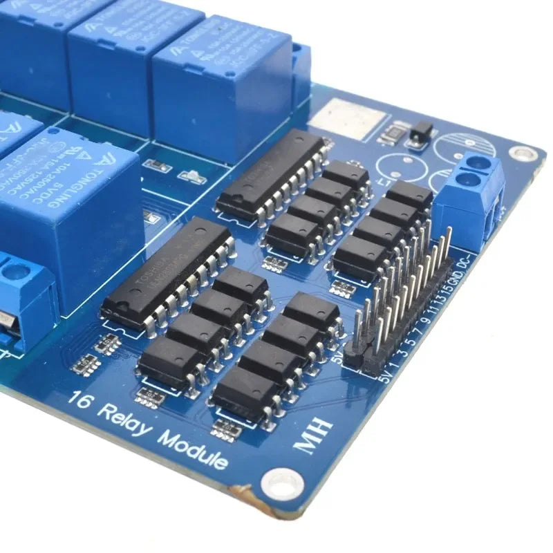 5V 16 Channel Relay Module for arduino ARM PIC AVR DSP Electronic Relay Plate Belt optocoupler isolation Quake