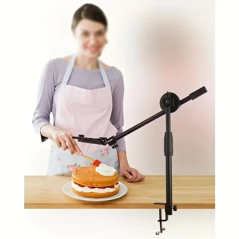 Rotatable Adjustable Phone Stand & Arm Stand Table Overhead Tripe Stand for Mobile Cellphone Filming Photography Articulated Arm Quake