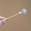 Sweet Girls Sea Blue Color Fish Tail Hair Clip Temperament Water Diamond Side Clip Fashion Bangs Clip Hair Styling Accessories Quake bk