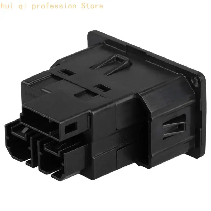 In-Car Dashboard USB Insert HC3Z-19A387-F, 2 USB-A Replacement Port with Side Clips and Black Front Housing for Charging Access Quake