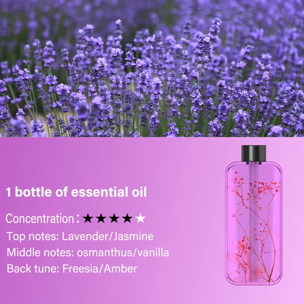 Aromatherapy Machine Automatic Home Fragrance Machine Essential Oil Diffuser Nebulizer for Kitchen and Toilet Deodorization Quake Oil D 70ml