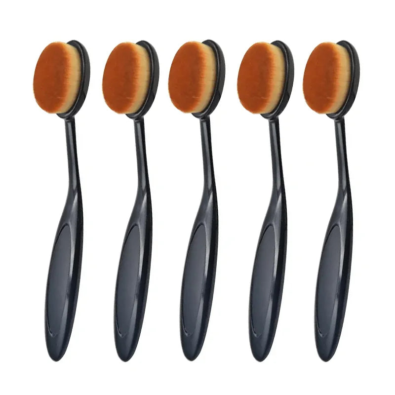 1/2/5/10PCS Large Foundation Brush Toothbrush Shape Makeup Make Up Tool Get Fast Even Application of Creams and Powders Cosmetic Quake 5pcs
