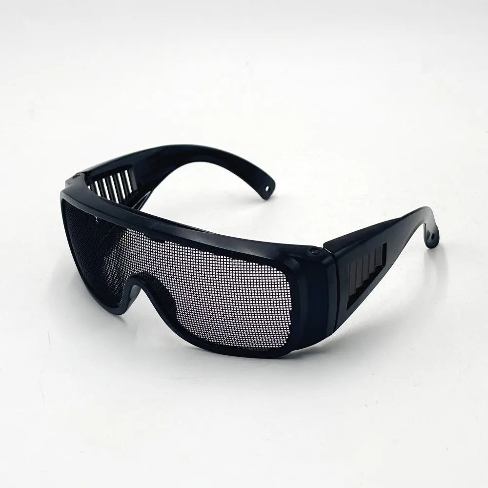 Steel Wire Metal Mesh Safety Goggles Impact Resistant Shock Resistant Safety Glasses Breathable Eye Protector Equipment Quake