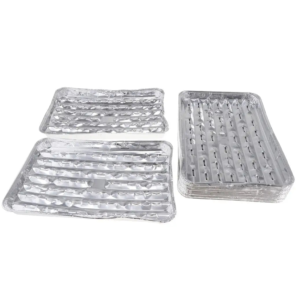Eco-friendly Aluminum Grilling Pans Disposable Roasting Trays for Picnics Camping Charcoal Gas Barbecue Quake