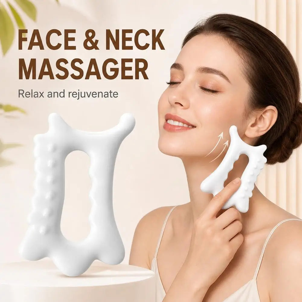 Ergonomic Versatile Handheld Gua Sha Board For Face & Body - Non-ceramic Gua Sha Massage Tool Relaxation And Beauty Massager Quake