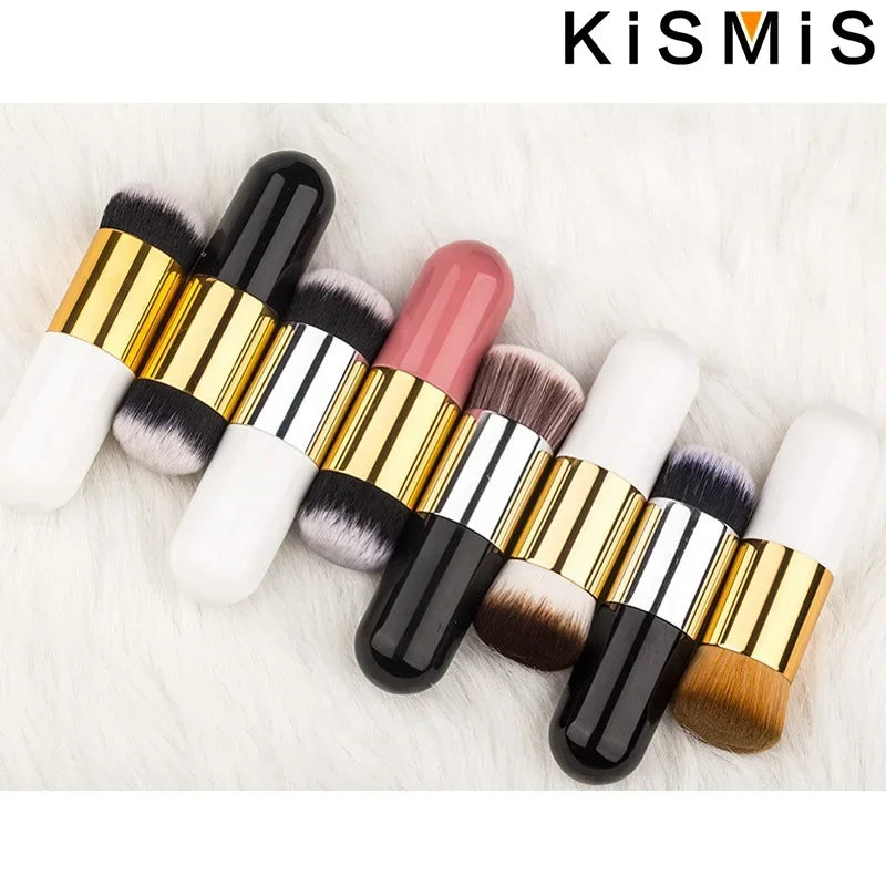 Professional Flat Cream Makeup Brushes Set Face Cheek Contour Blusher Foundation Brush Makeup Tools Flawless Application Quake
