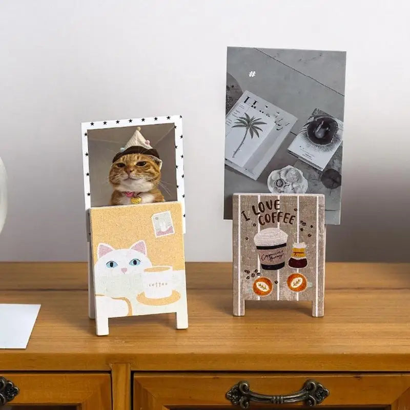 Paper Clip Stand Decorative Photo Display Stand Desktop Note Memo Organiser For Memos Photos And Name Cards K1KF Quake