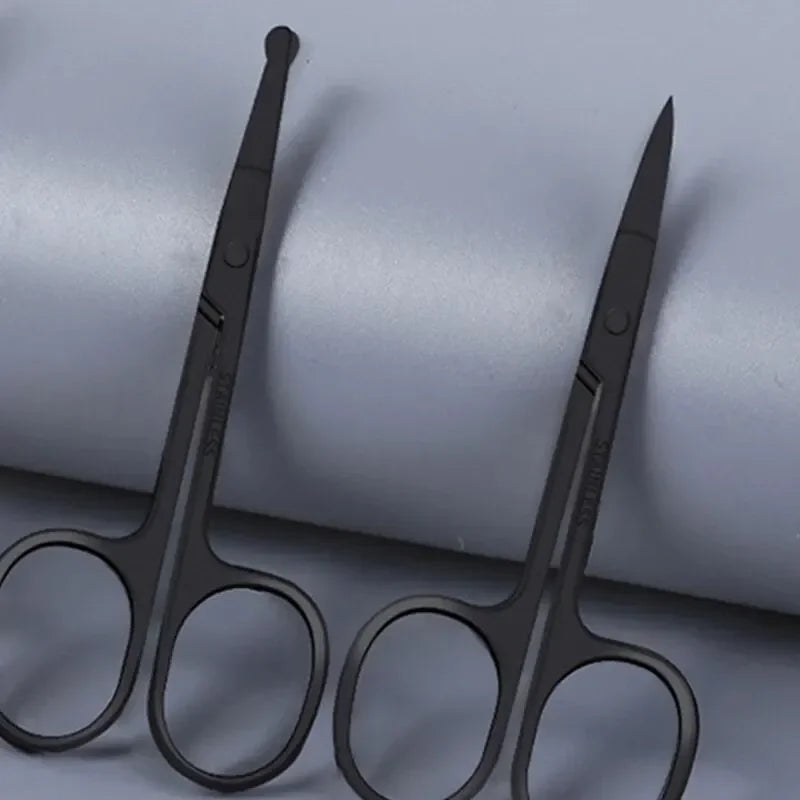 vvocci Stainless Steel Precision Scissors for Facial Hair, Ear & Nose Trimming, Eyebrow Grooming Quake