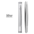 For Face Lash Makeup Tools Beard Eyelash Trimmer Men Removal Clip Women Professional Eyebrow Tweezer Brow Stainless Hair Plucker Quake M158 Silver