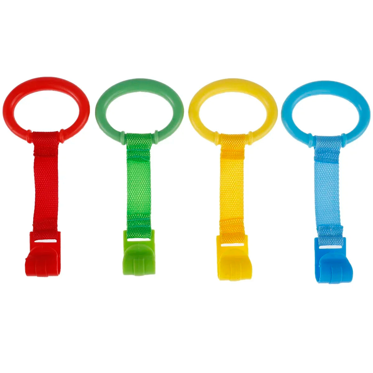 vvocci 4pcs Baby Crib Pull Rings for Walking Training Baby Cot Rings Walking Assistant Rings Stand up Ring Protection Ergonomic Quake B236 4pcs