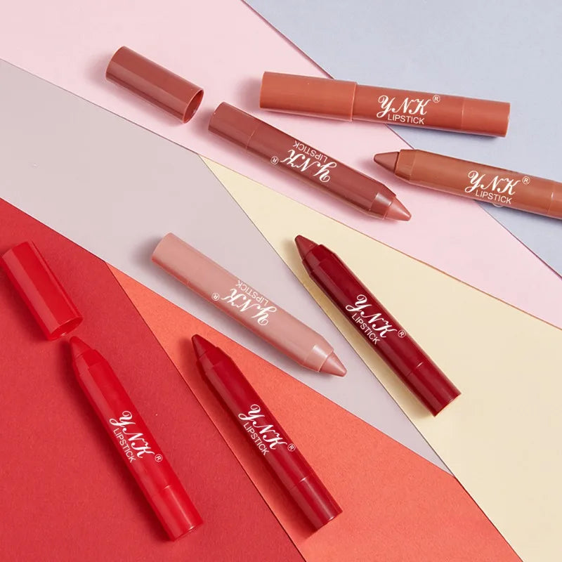 1PC Pink Series Velvet Matte Lipstick Pen Waterproof Long Lasting Red Lipstick Makeup Lip Tint Pen Cosmetic Makeup Quake