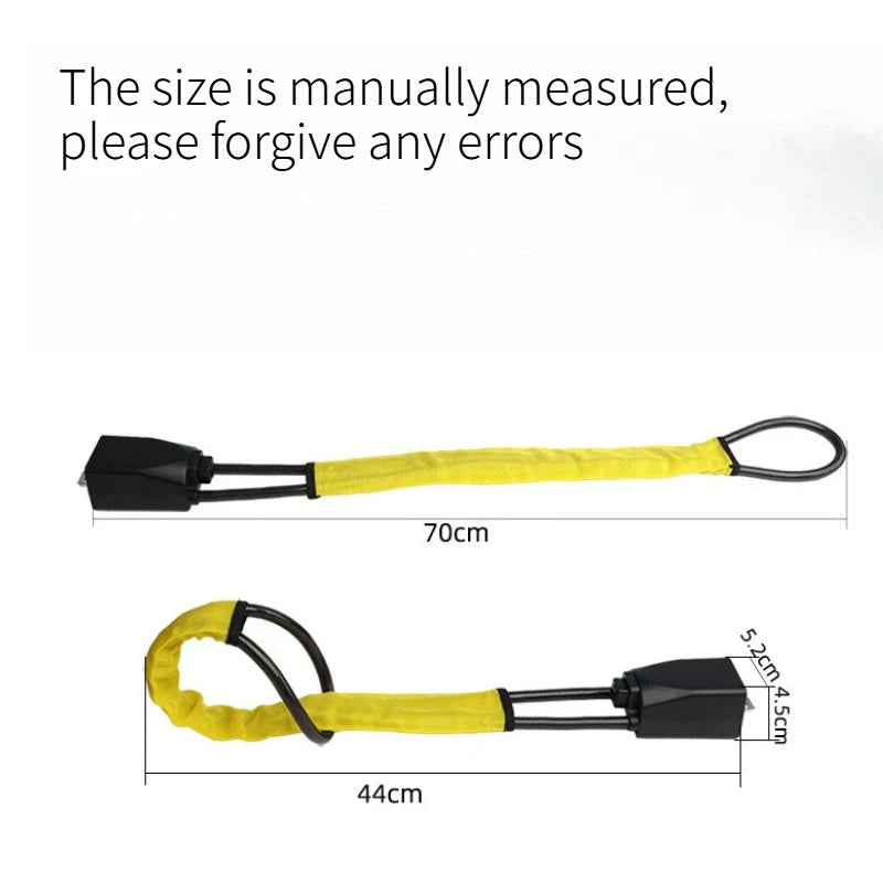 Vehicle Steering Wheel Anti Theft Lock Hot Selling Steel Cable Safety Buckle Lock Durable Easy Install Car Security Lock Quake