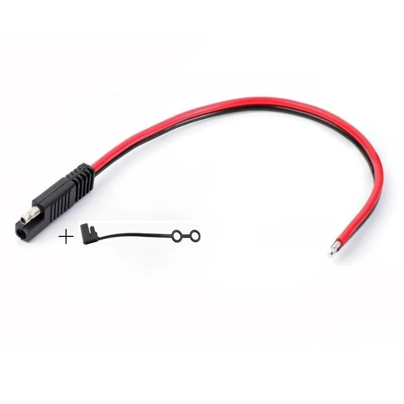 SAE Connect Disconnect Power Cable 12AWG DIY 1-4 Multi Adapter Plug Tool-free Universal Connector for Power Equipment Wiring Quake 1 to 0 No fuse 1M
