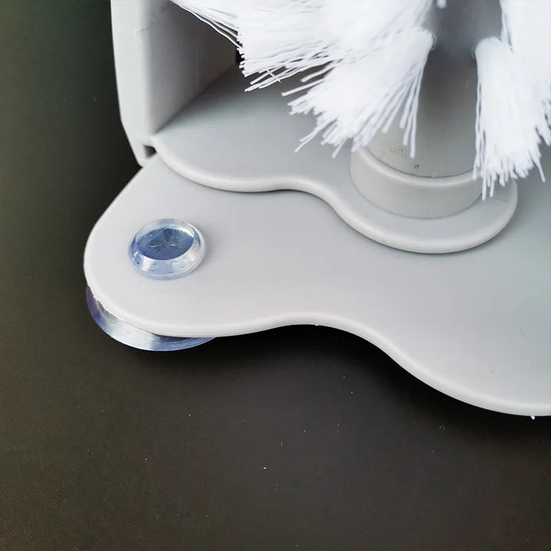 Creative Wall Suction Lazy Automatic Cup Brush Glass Cleaning Brush Quake