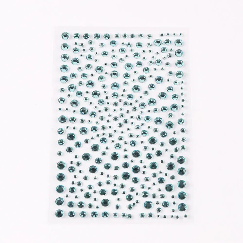 Rhinestone Face Stickers – Crystal Diamond DIY Party Makeup