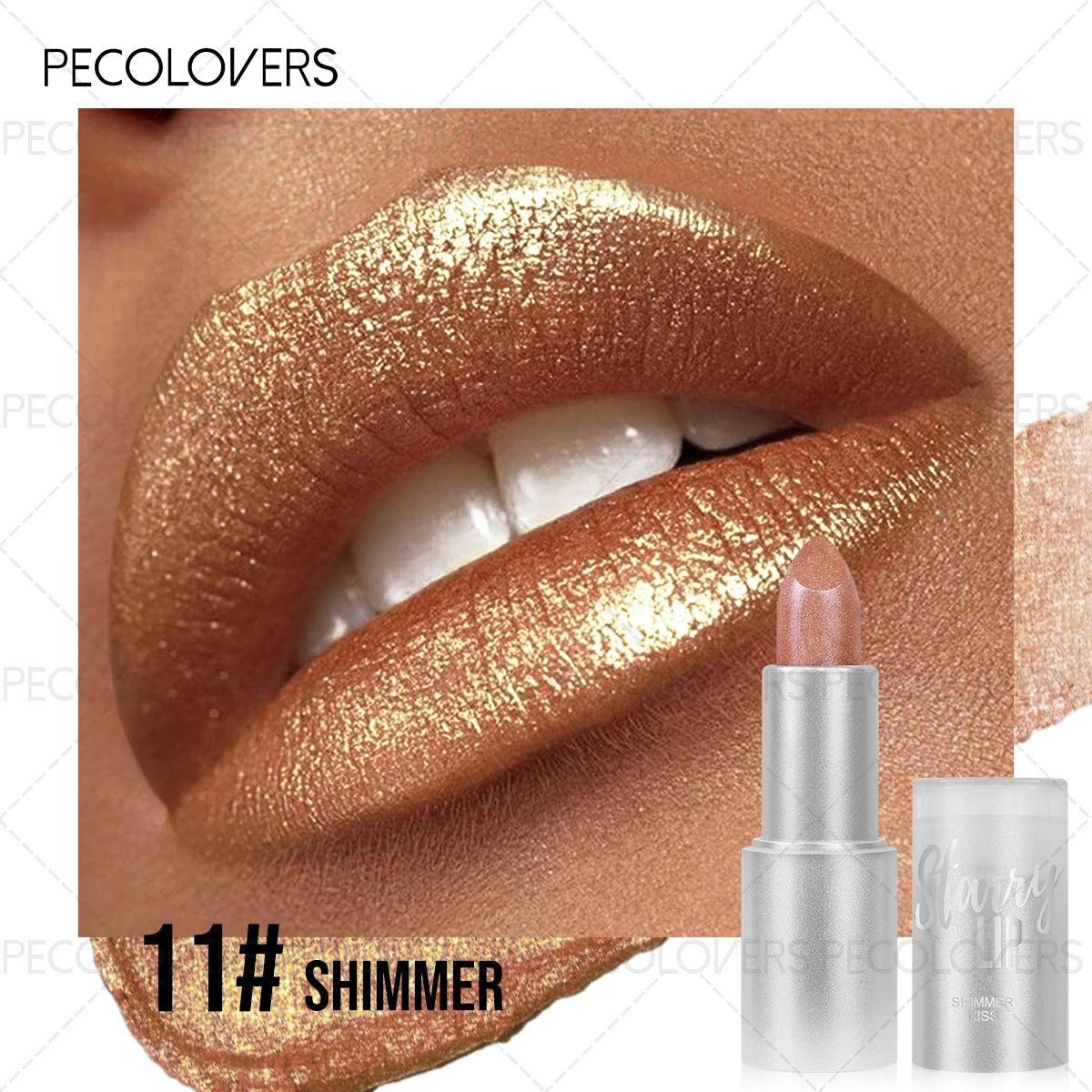Fine Glitter Lipstick, Multiple Color Options, Glitter Lip Lipstick, Suitable for Date and Festival Makeup, Lip Cosmetics Quake 11