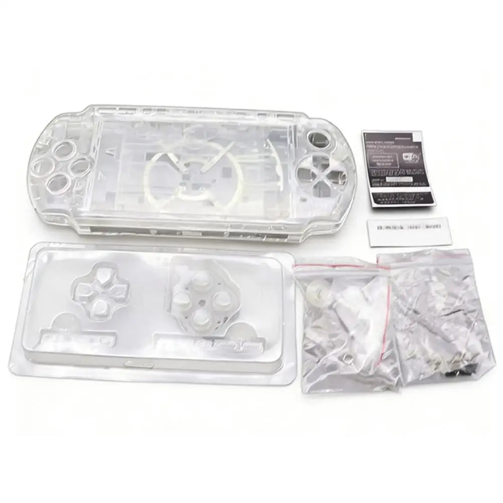 Full Set Housing Shell Case for PSP 3000 PSP3000 03 Version Console Replacement Cover with Buttons Screws Kit Game Accessories 1 Quake transparent