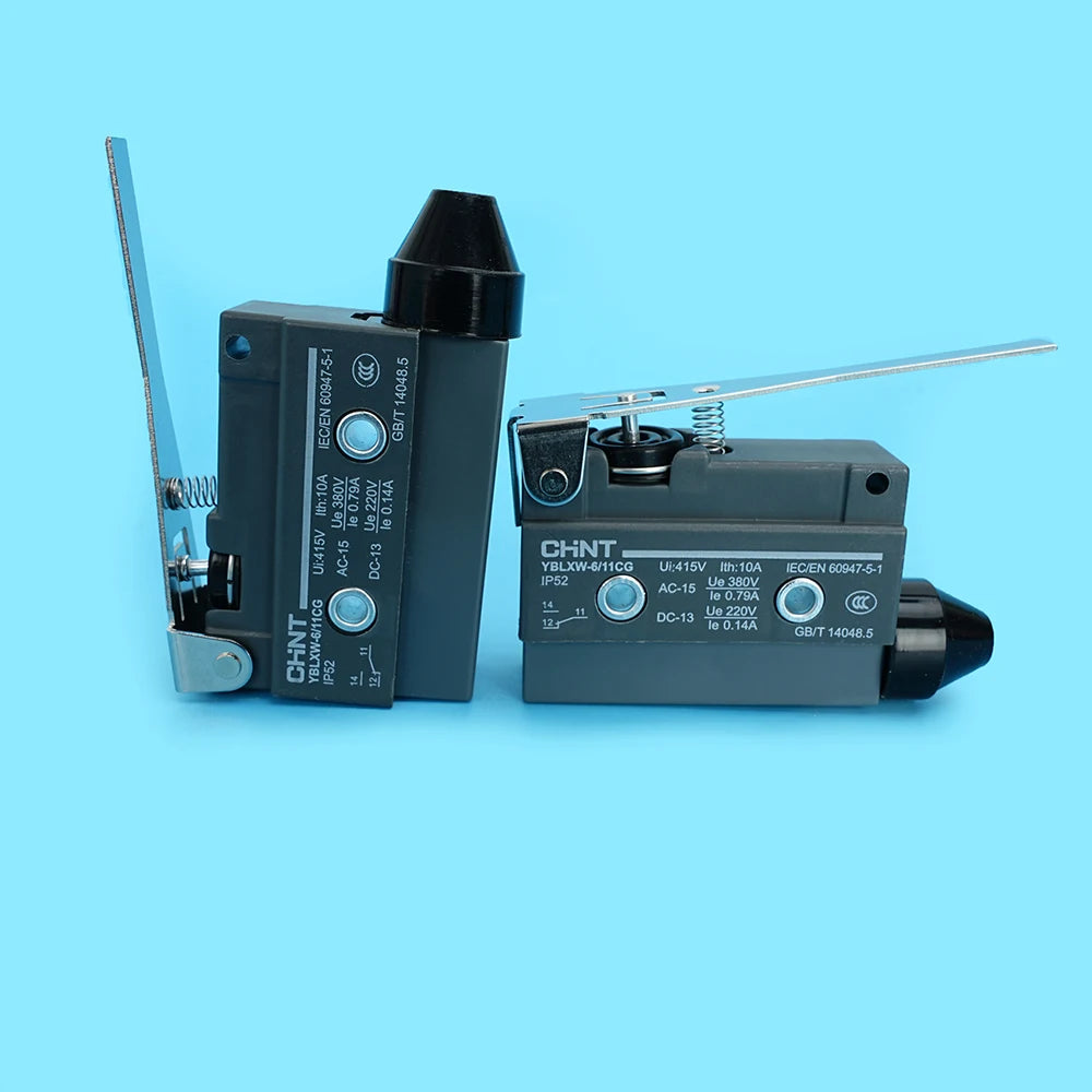 YBLXW‑6/11CG Micro Limit Switch SPDT 1NO1NC Hinge Lever Arm IP52 AC380V DC220V Mechanical Travel Position Control Switch Quake