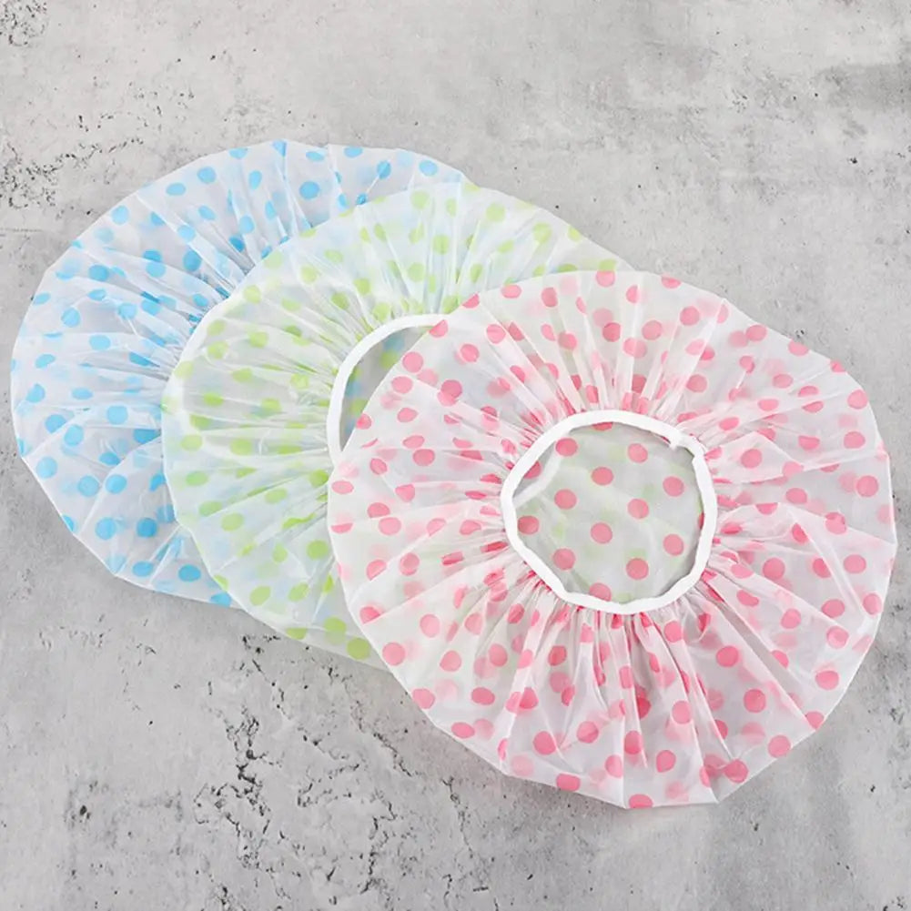 Shower Cap For Women, Elastic And Reusable Hair Bath Caps, Waterproof Bathing Hat Stocking Stuffers For Women Ladies Spa Salon Quake