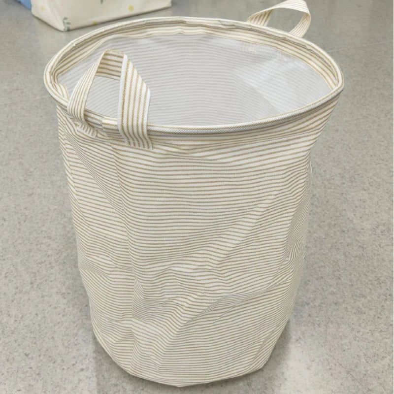 Collapsible Laundry Hamper Household Bathroom Clothes Storage Basket Dorm Foldable Toy Dirty Clothes Washing Bin Quake