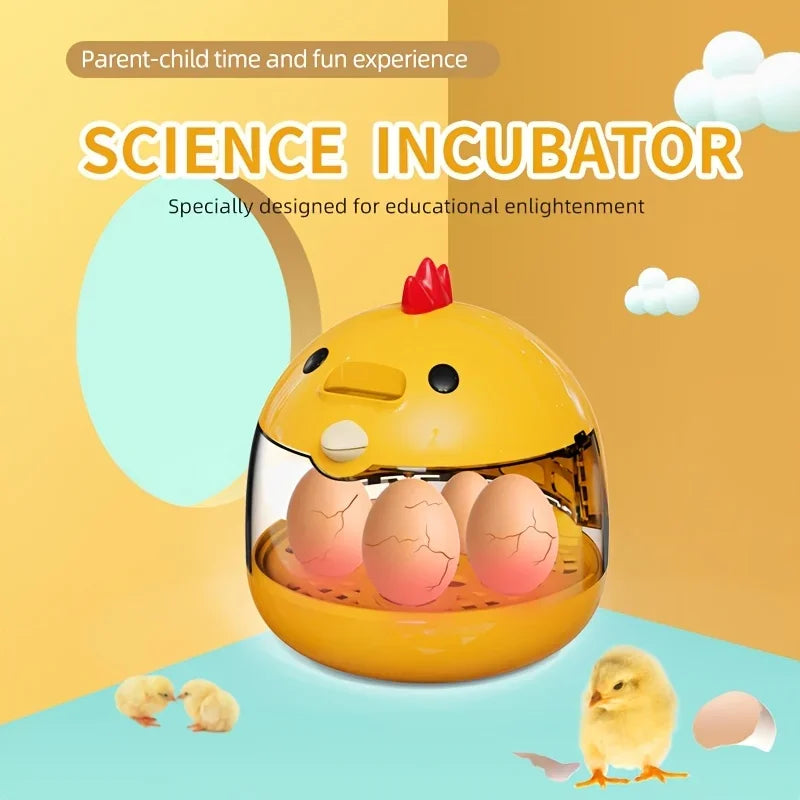 Egg incubator incubator light transparent window 5 eggs humidity control automatic temperature control manually turn the eggs Quake