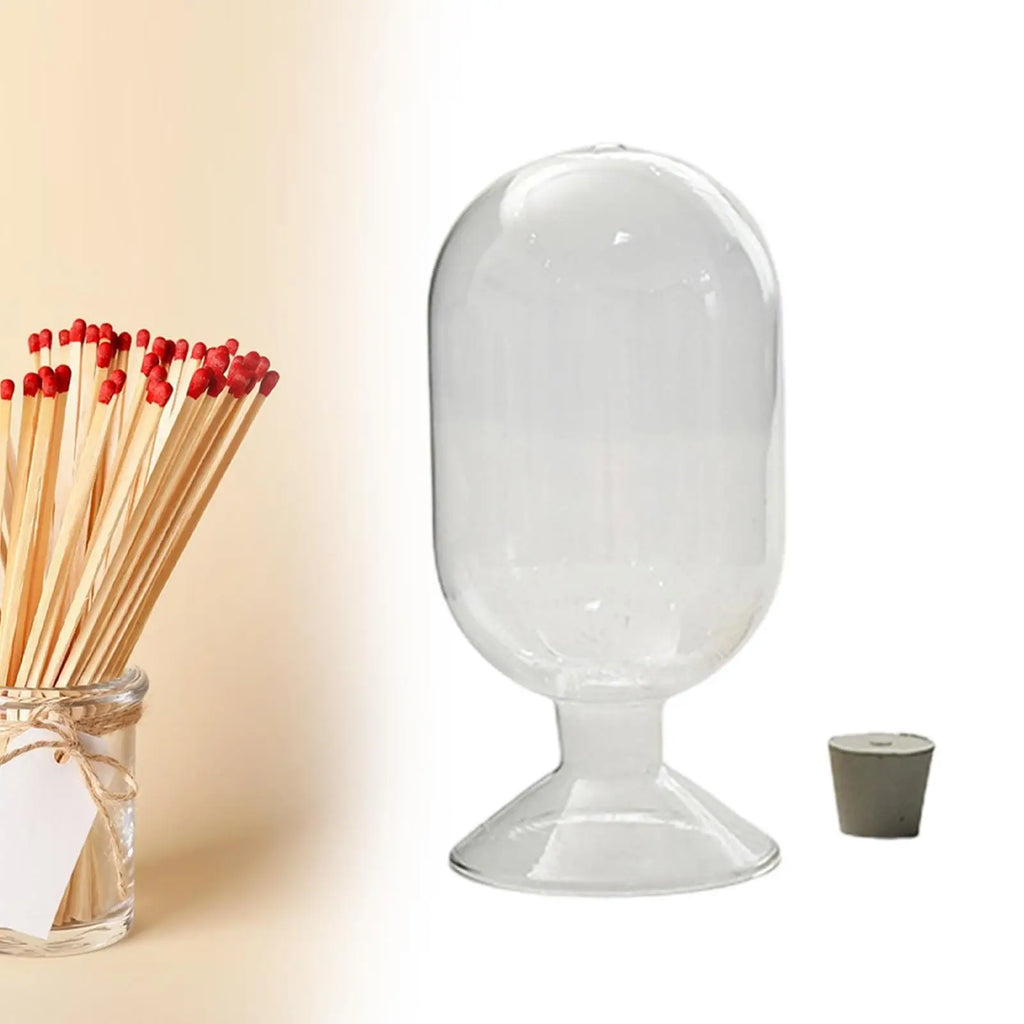 Matches Storage Bottle Accessories Multipurpose Decor Glass Storage Bottle Storage Jar for Home Bedroom Beside Bed Quake